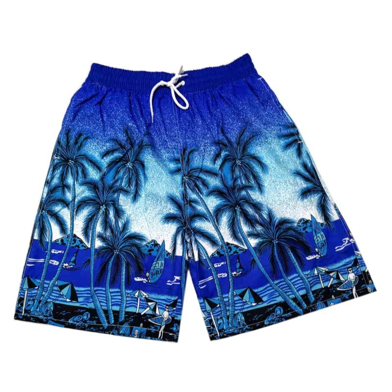 313#02 Popular Superior Men's Summer New Seaside Twill Peach Fur Beach Pants Men's Shorts Trendy Casual Pants