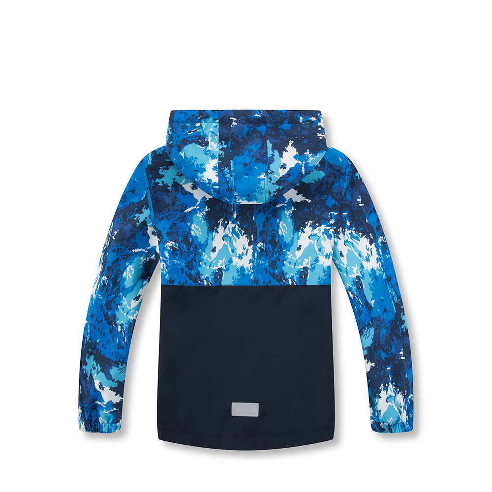 2024 Men's and Women's Medium and Large Children's Outwears, Windbreaker Jackets, Color-Blocked Camouflage Zipper Shirts, Waterproof and Breathable Outdoor Children's Jackets