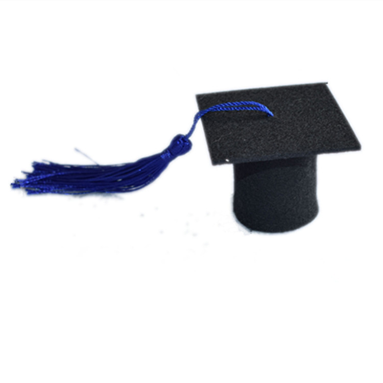 Mini Doctor Cap Bachelor's Graduation Cap Wine Bottle Fresh Flower Bundle Doll Accessories Graduation Season Felt Small Doctor Cap