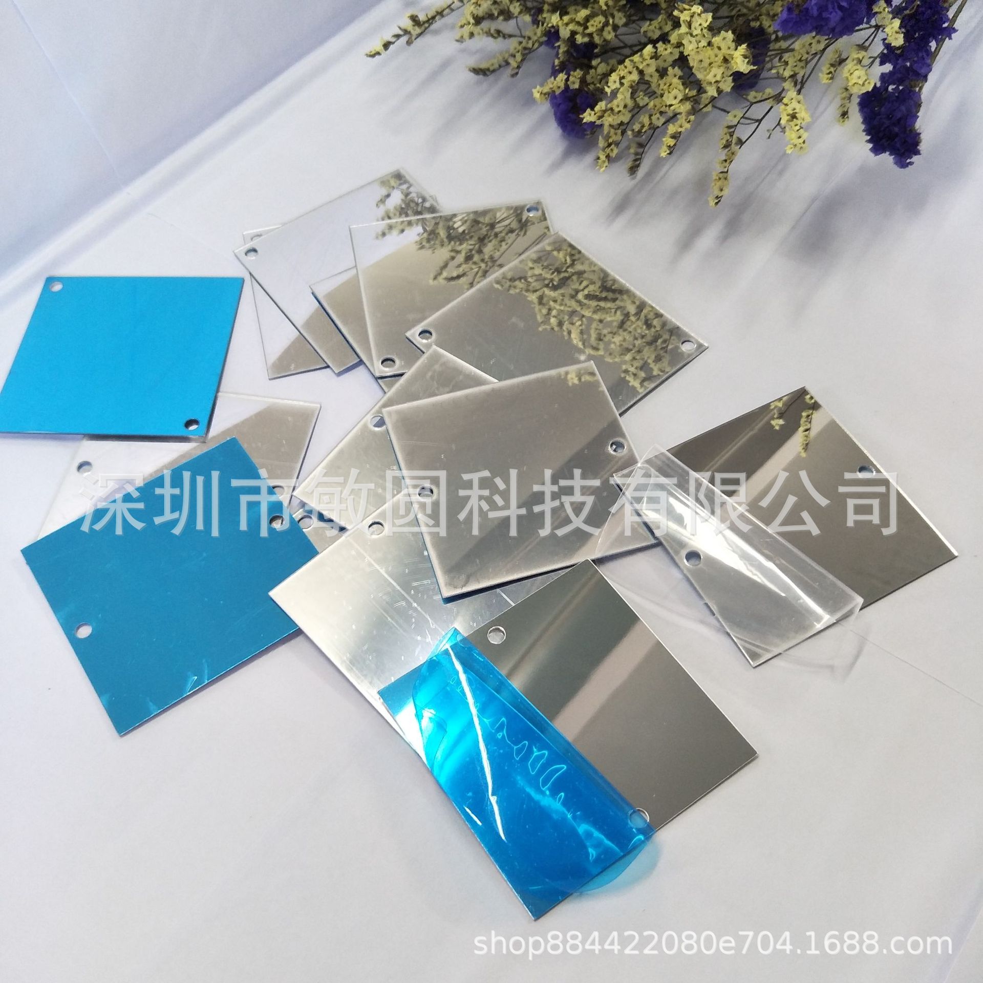 Acrylic lens PC lens processing PET reflector silver semi-lens acrylic reflector customization
