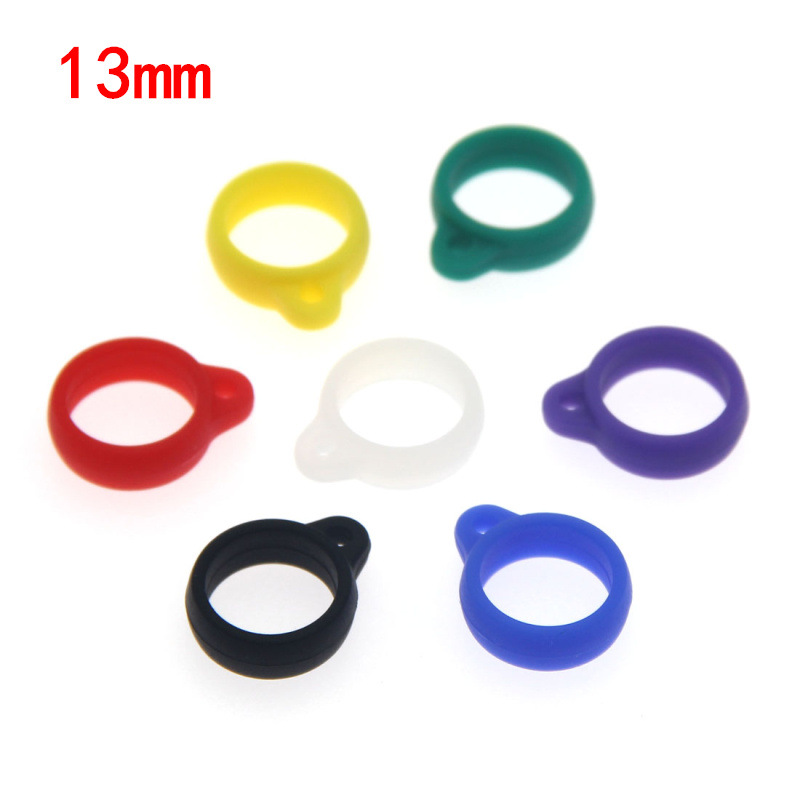 13/20/40mm Silicone Ring Lanyard Ring Silicone Ring Hanging Buckle Hanging Ring Kettle Ring U Disk Recording Pen Hanging Ring
