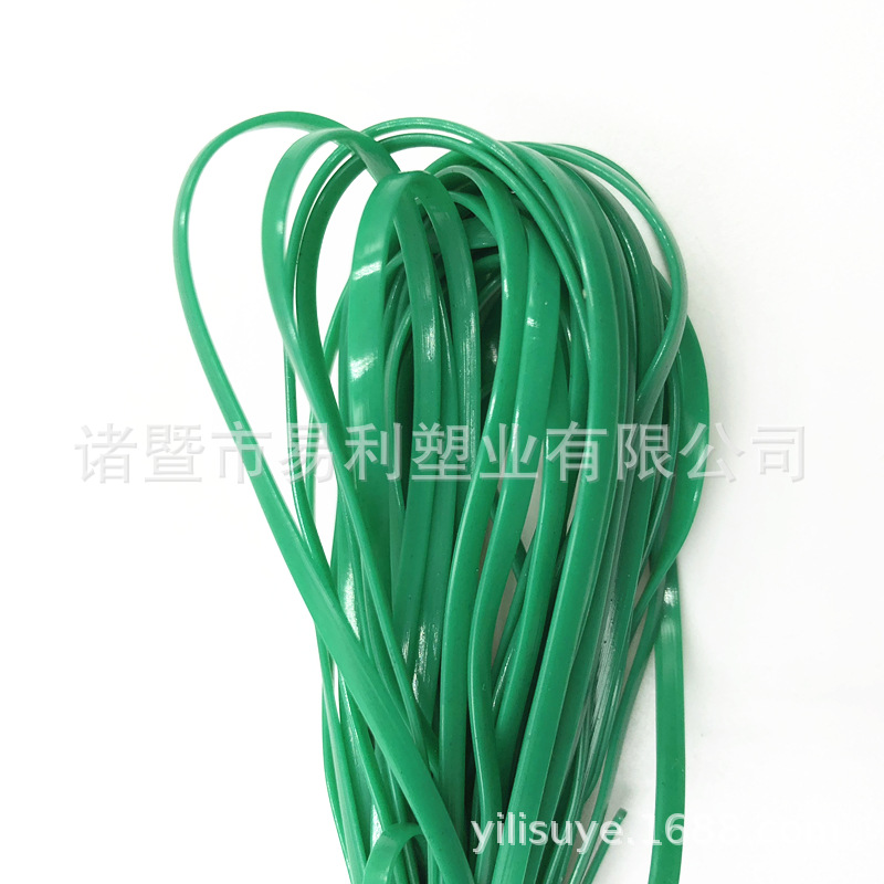 DIY woven plastic braided rope environmental protection PVC 20 color plastic DIY woven flat line 5 m/tie