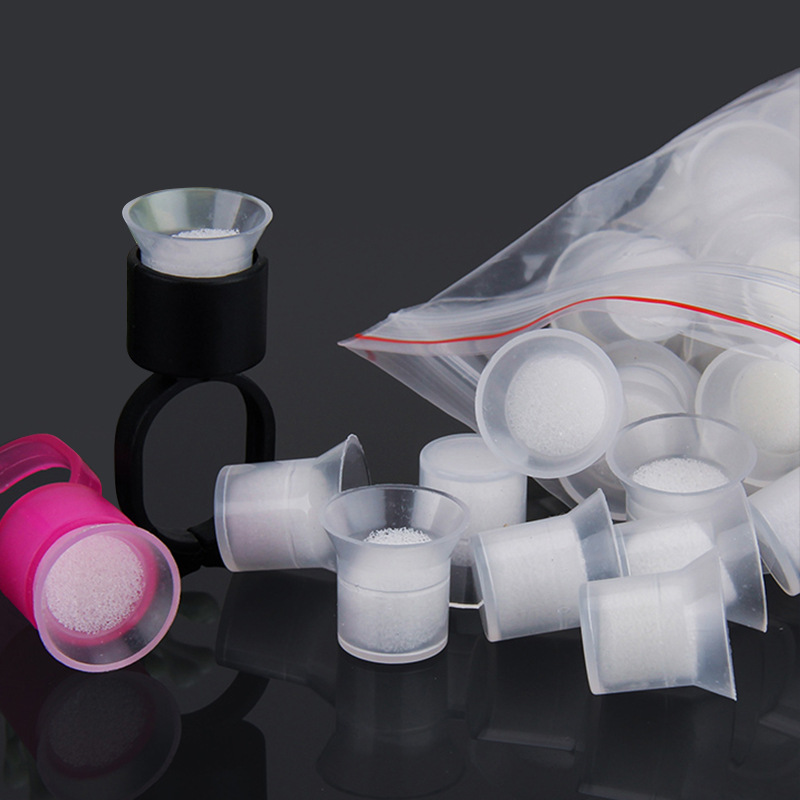 Tattoo Sponge Color Cup Does Not Hurt the Needle, Finger Rest, Korean Ring Cup, Disposable Tattoo Supplies, Soft