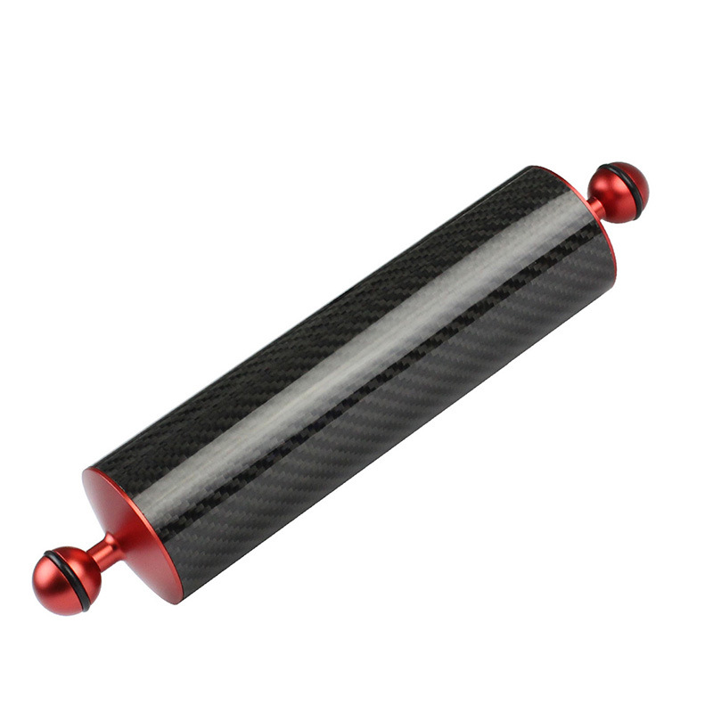 Diving photography accessories buoyancy arm buoyancy lamp arm 60mm carbon fiber ball head lamp arm SLR camera waterproof shell