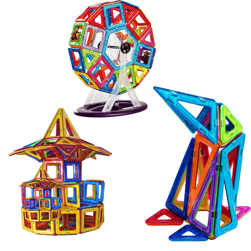 4.3*9 Strong Magnet Magnetic Sheet Kidsren's Educational DIY Magnetic Assembly Toys Magnetic Building Blocks Factory Wholesale 3 Years Old