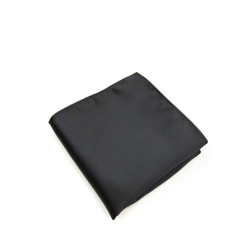 Solid color dress suit pocket towel men's small square wedding dress breast towel handkerchief black red blue green purple wholesale