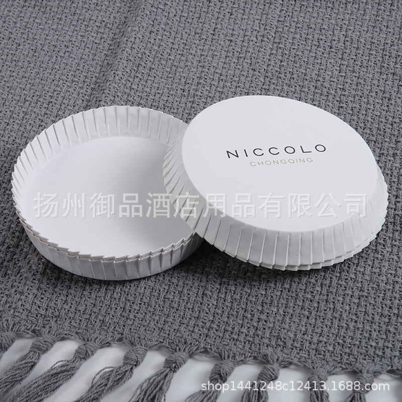 Customized disposable paper cup lid advertising gift cup lid Hotel Hotel Club paper cup lid foreign trade printed logo