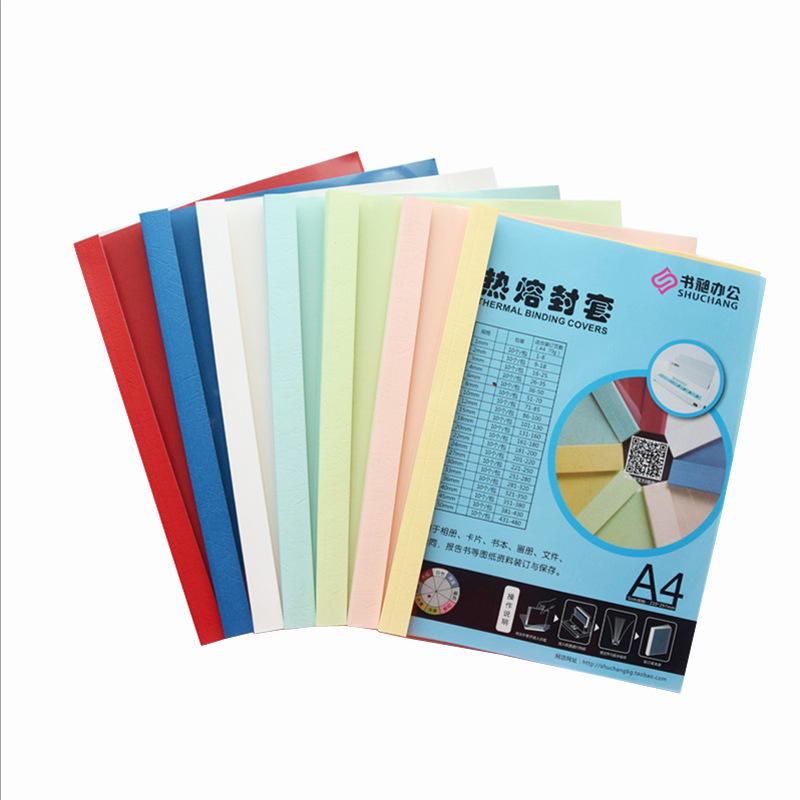 Hot melt envelope color light blue 1 page/480 page A4 glued transparent cover paper binding contract bid cover