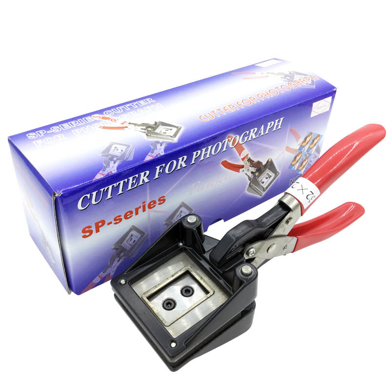 22x32mm Photo cutting pliers one-inch photo certificate hand-held hand-shaped image cutter photo passport driving license cutting card