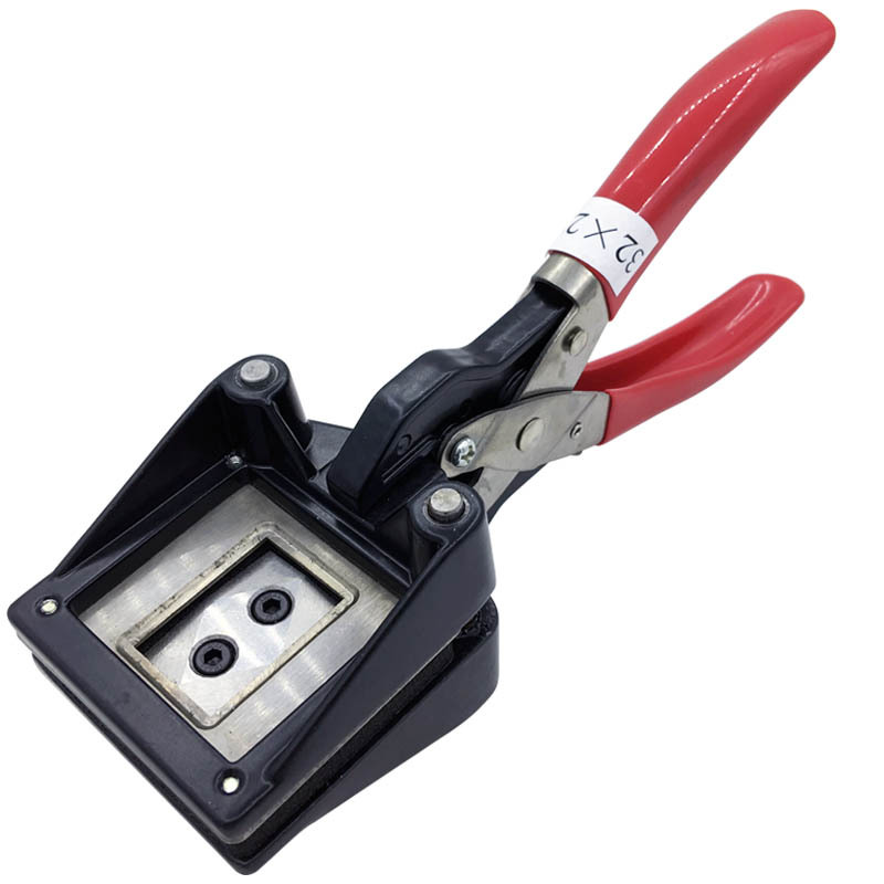22x32mm Photo cutting pliers one-inch photo certificate hand-held hand-shaped image cutter photo passport driving license cutting card