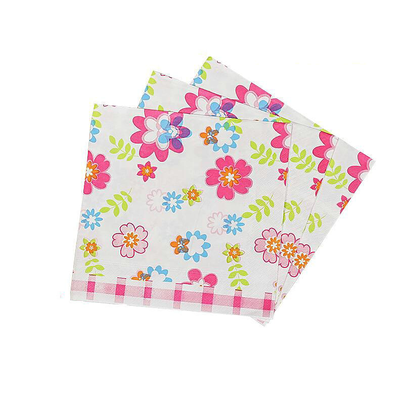 Factory Direct supply napkin facial tissue color logo printing native wood pulp napkin creative advertising tissue