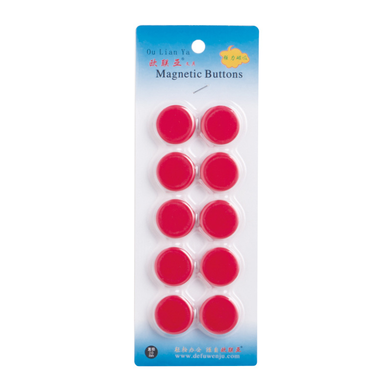 Factory wholesale 2cm flat magnetic particles household school whiteboard magnetic teaching aids 20mm strong refrigerator blackboard magnetic particles