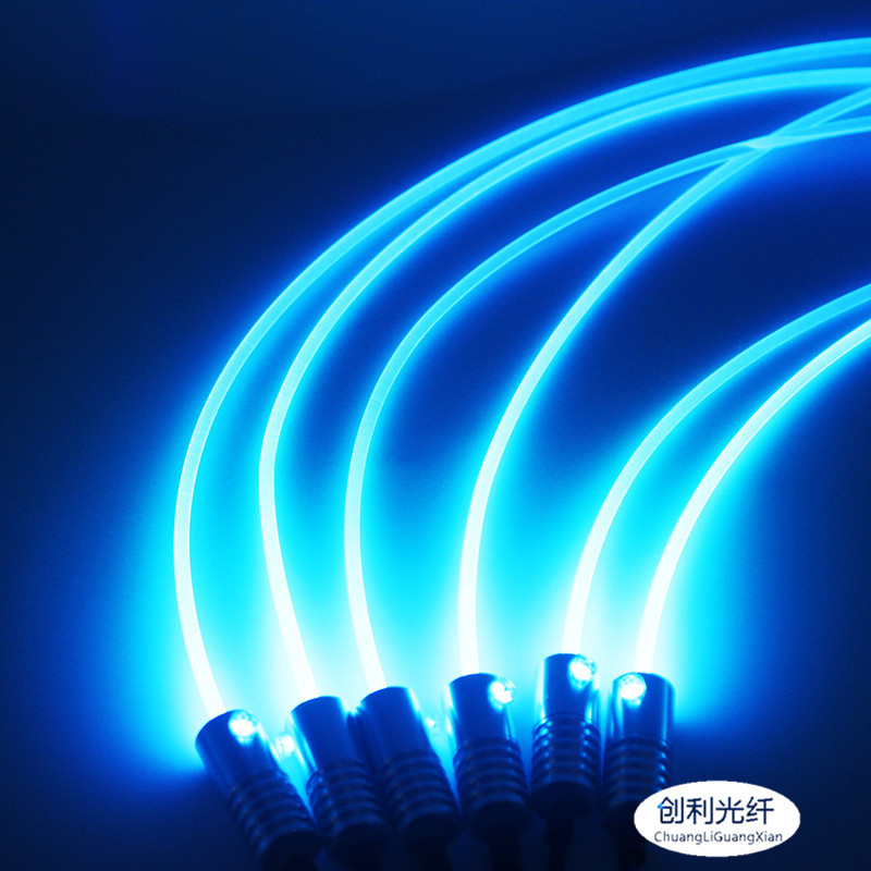 Φ4.0Mm Side Light Full Body Luminous Fiber Optic Plastic Fiber Optic Teflon Car Atmosphere Light Mma Transparent Fiber Optic Strip