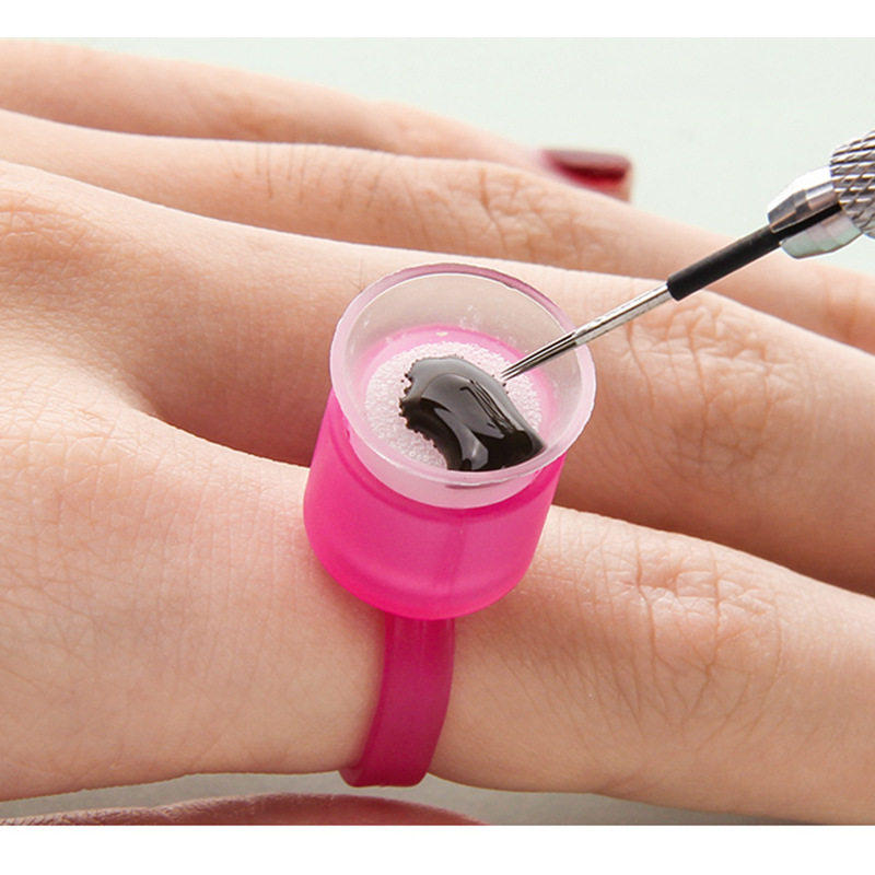 Tattoo Sponge Color Cup Does Not Hurt the Needle, Finger Rest, Korean Ring Cup, Disposable Tattoo Supplies, Soft