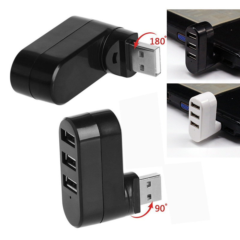 Factory spot rotating USB2.0 HUB splitter 3 mini HUB 3 usb 2.0 docking station