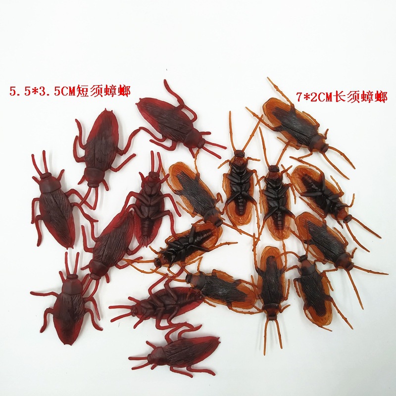 Cockroach Halloween Soft Rubber Cockroach 5 Styles Prank Toy Trick Toy Can Be Packed in Small Bags Funny Mini