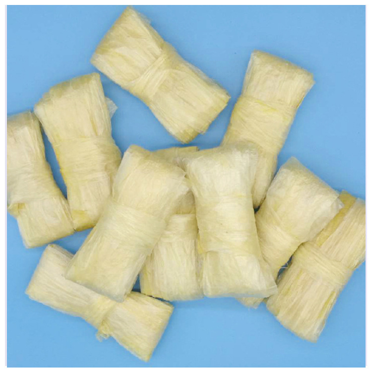 Feiyan Factory Direct Sales 8m Dry Casings Double Layer Dry Pig Casings Flat Diameter 50mm Stuffed Flavored Sausage Ham Boiled