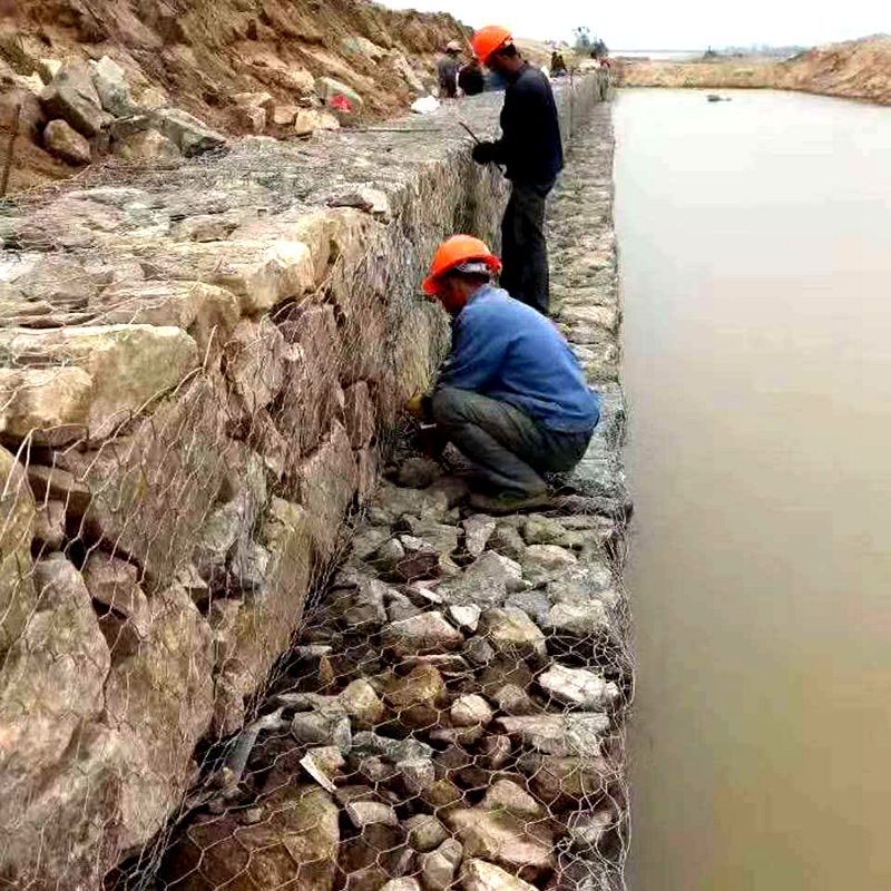 Coated Gao Erfan Plastic-Coated Solid-Coated Cage Manufacturer River Governance Slope Protection Green Mesh Mat Hot-Dip Galvanized Gesbin Cage Price