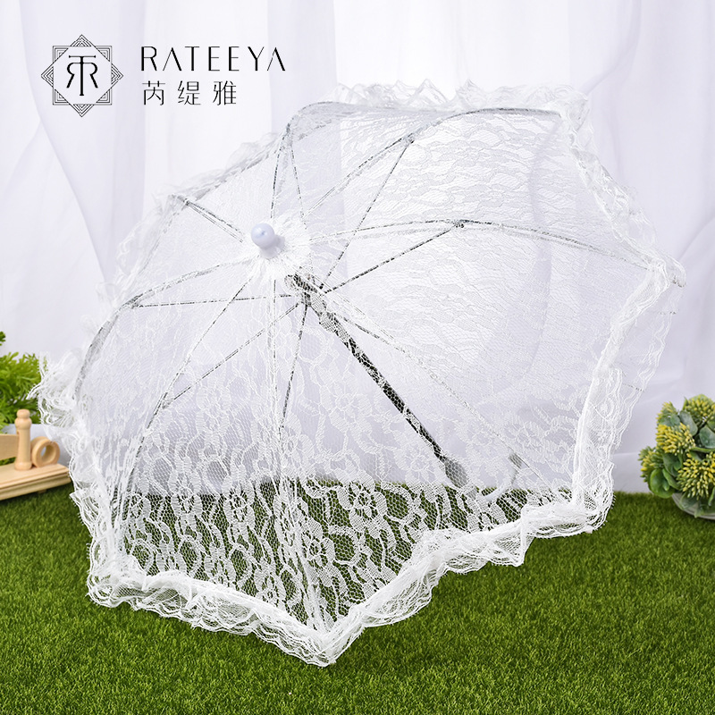 Новый свадебный кружевной зонтик свадебный кружевной маленький зонтик сценическое выступление студийные реквизиты зонтик свадебные принадлежности оптом