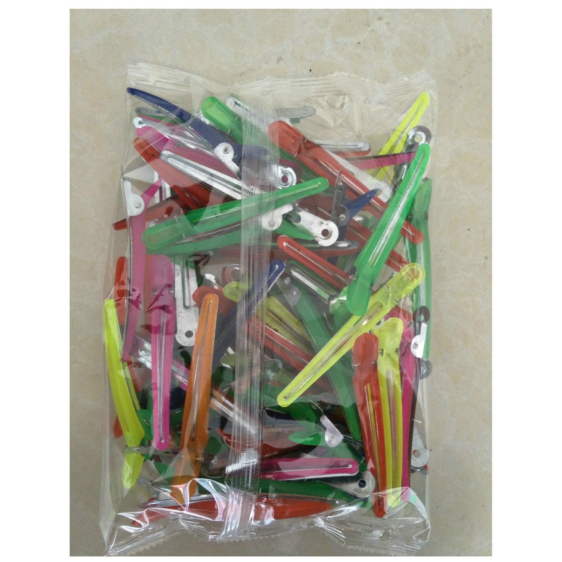 Beauty hairpin hairdressing tools duckbill clip hair care hair dyeing partition clip multi-color optional plastic positioning clip hairpin