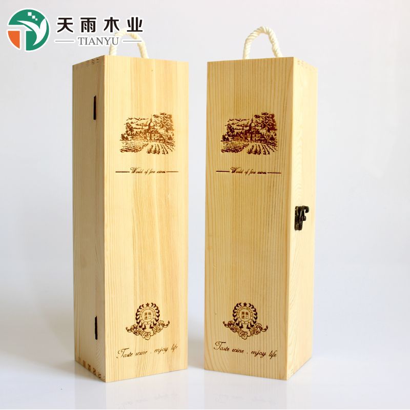 Специальное предложение: коробка для вина, деревянная коробка для красного вина, подарочная коробка из сосны, упаковка для красного вина