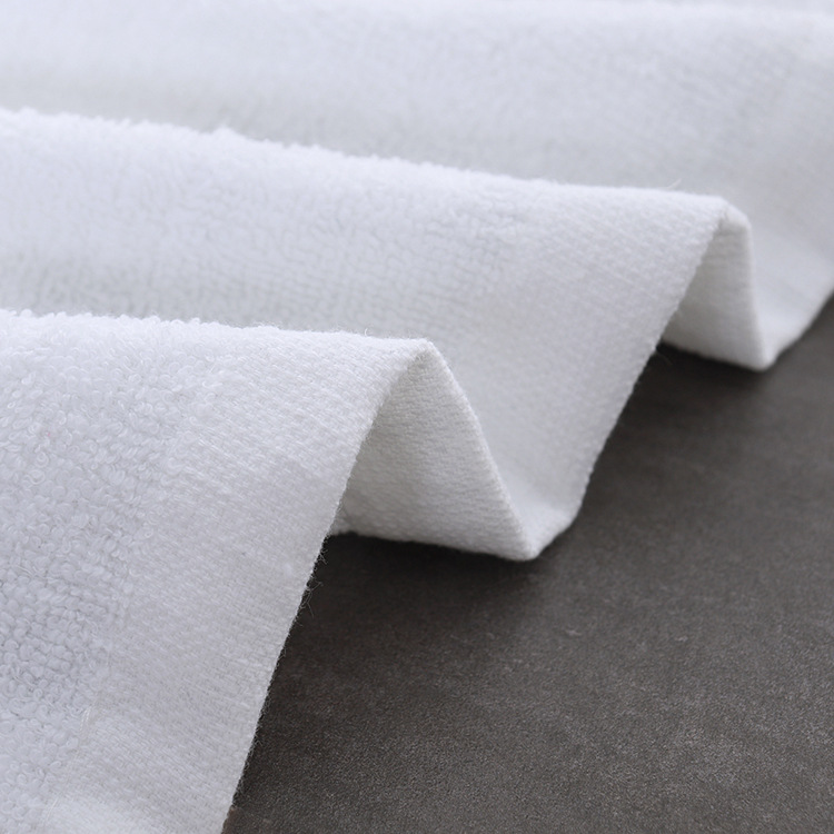 Wholesale White Bath Towels for Hotels and Guesthouses, Thickened Water-Absorbent Soft Cotton Adult Bath Towels, White Large Towels