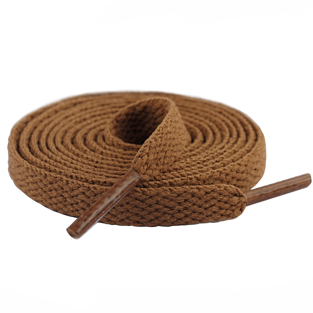 Wholesale Single Layer Black and White 8mm Shoelaces Aj Spot Manufacturer Spot Sports and Leisure Shoes High Top Flat Shoelaces