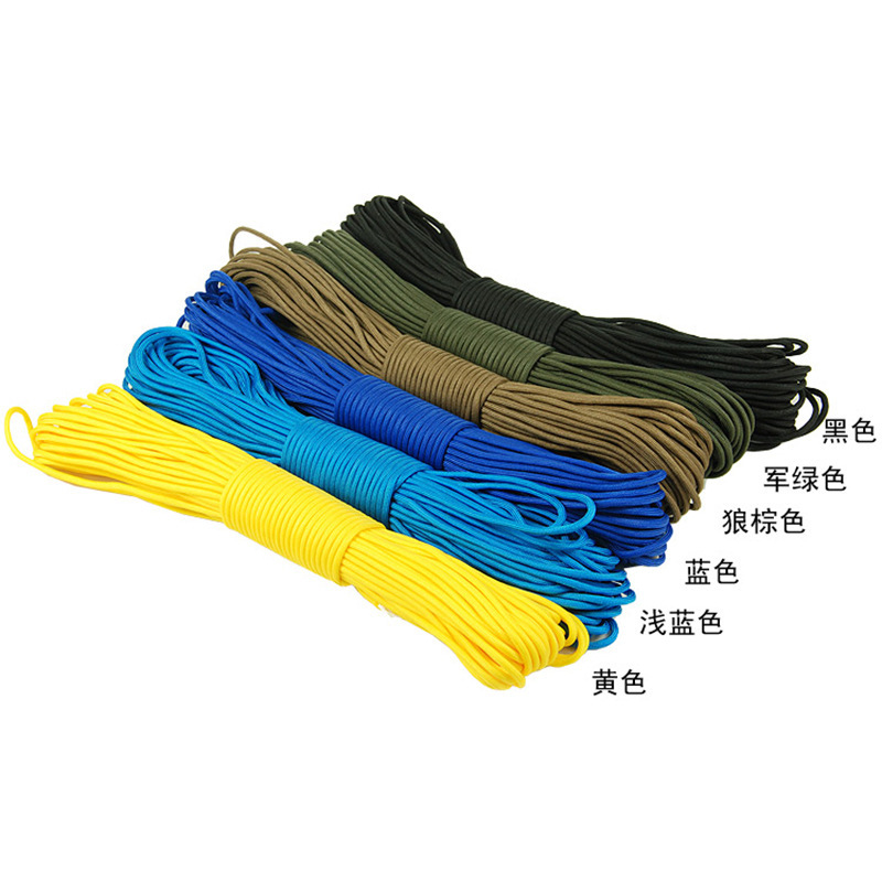Wholesale military regulations umbrella rope outdoor equipment survival umbrella rope field binding rope tent drawstring 100 m