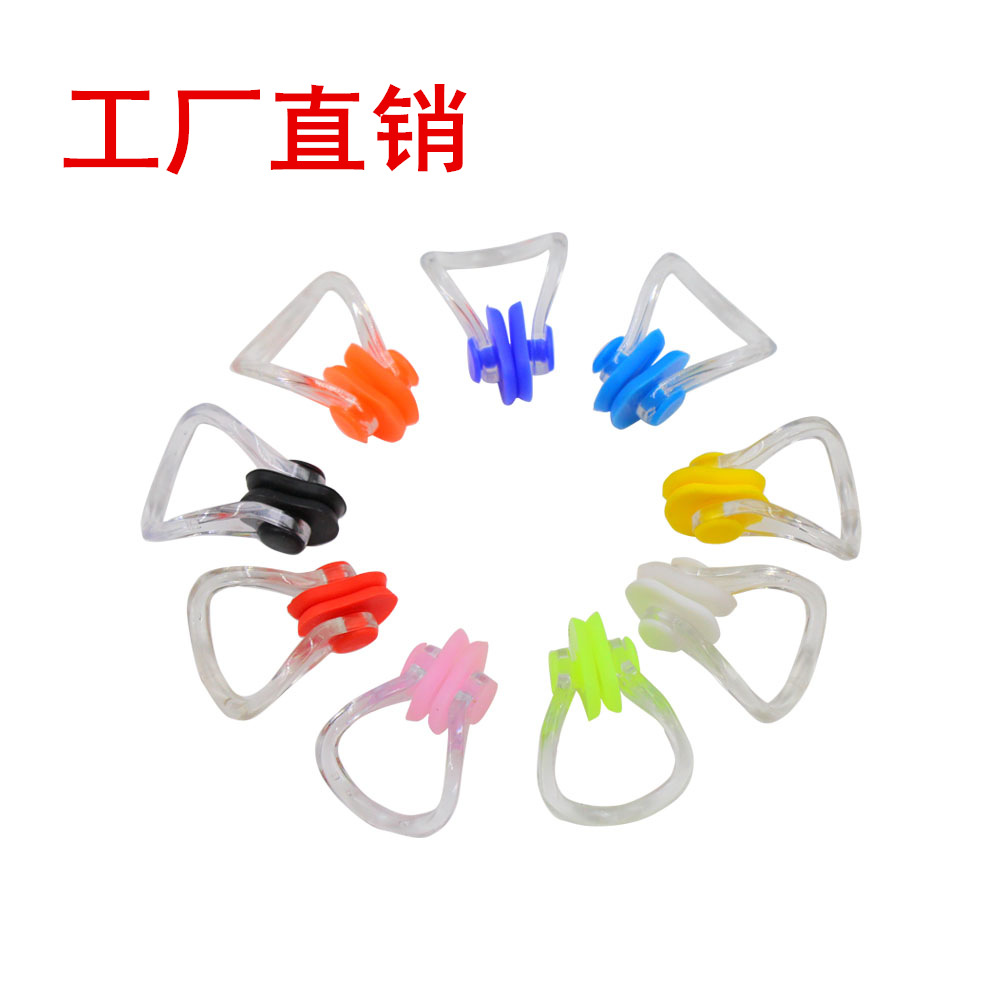 Силиконовые носовые зажимы и беруши для плавания для детей и взрослых, нескользящий комплект, оборудование для тренировок, оптовые поставки