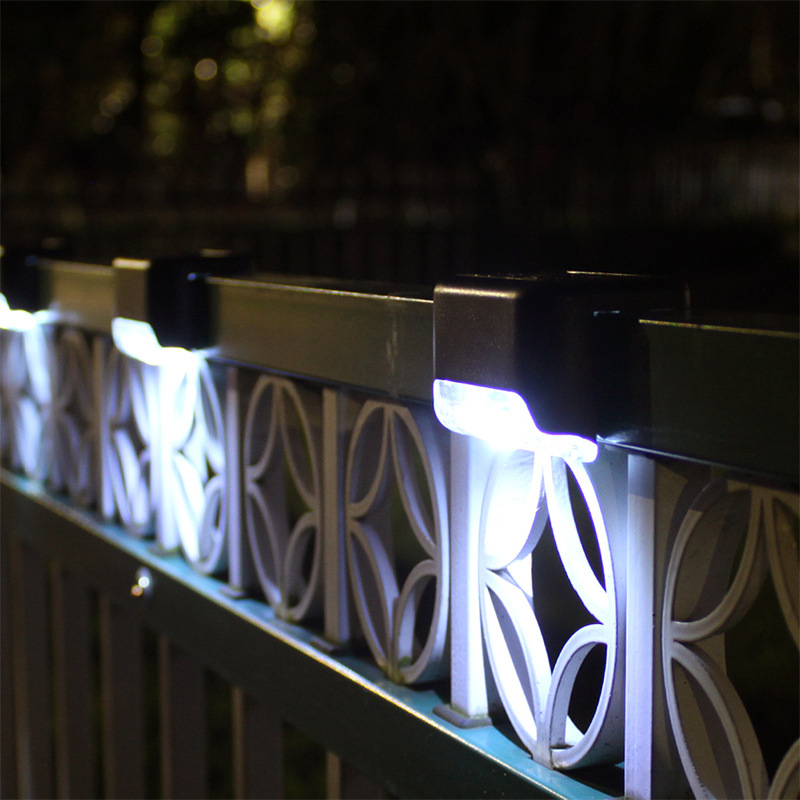 Hot sale solar light 1LED wall light outdoor garden wall light Fence Light landscape courtyard solar stair light