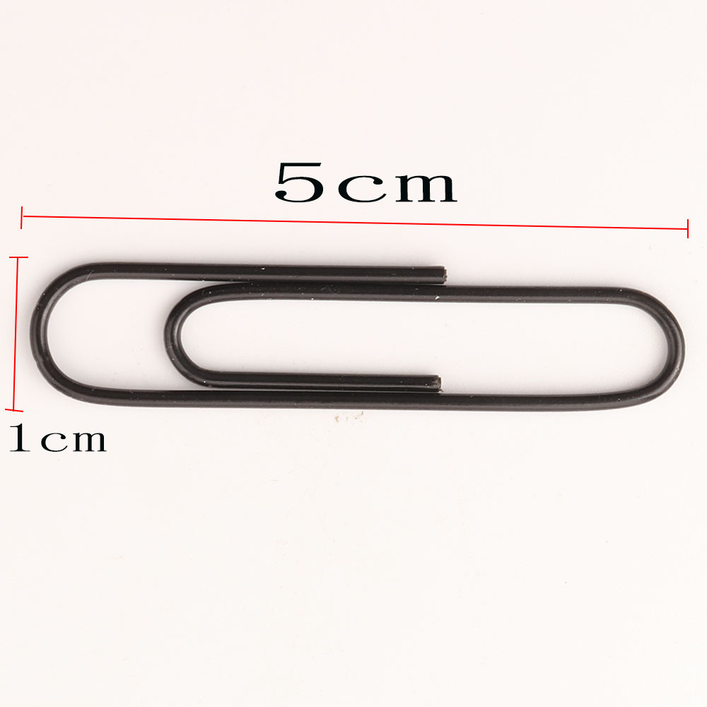 Creative cartoon bookmark color paper clip nickel plated paper clip paper clip material fixed pin decoration 50mm