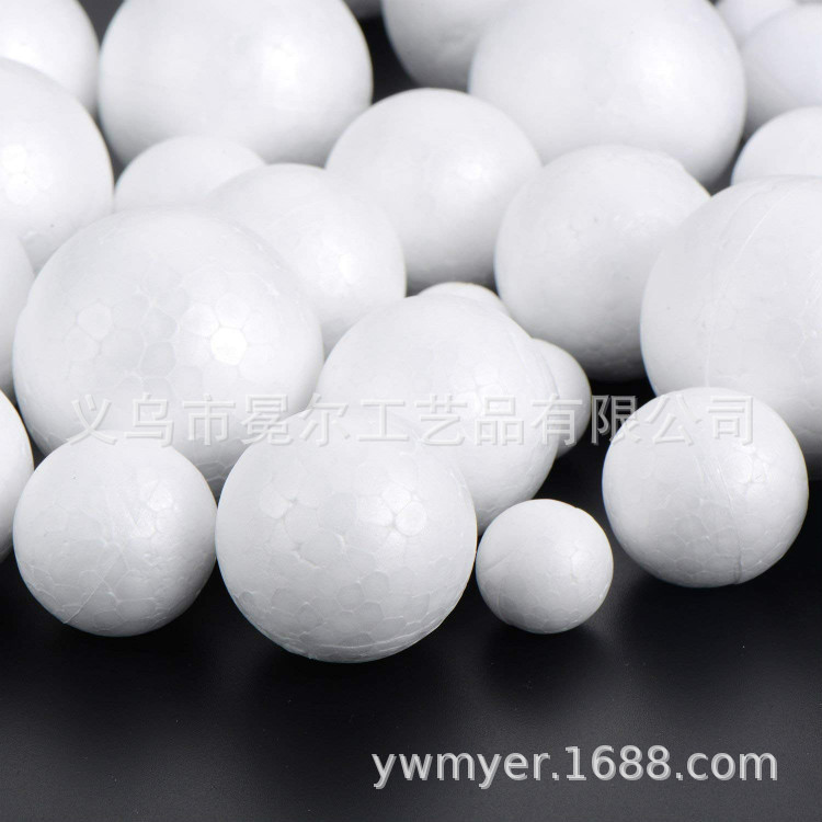 Factory direct supply of various specifications of solid foam ball Children DIY handmade materials kindergarten Styrofoam embryo decoration