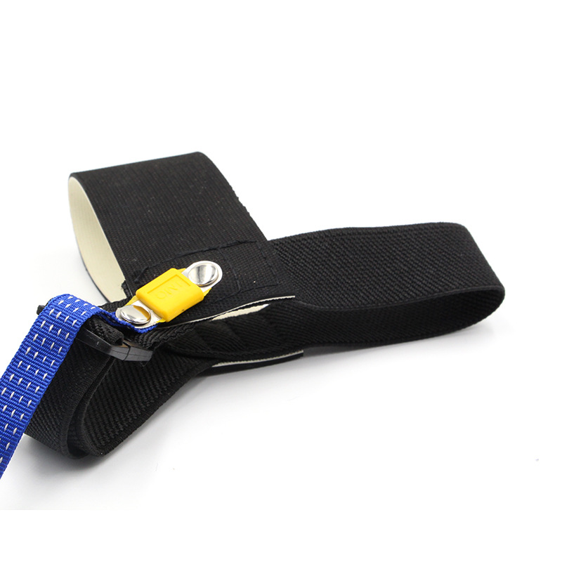 Manufacturer Wholesale Anti-static Black and White Ankle Wristband Rubber Anklet Anti-static Heel Strap Car Grounding Anklet