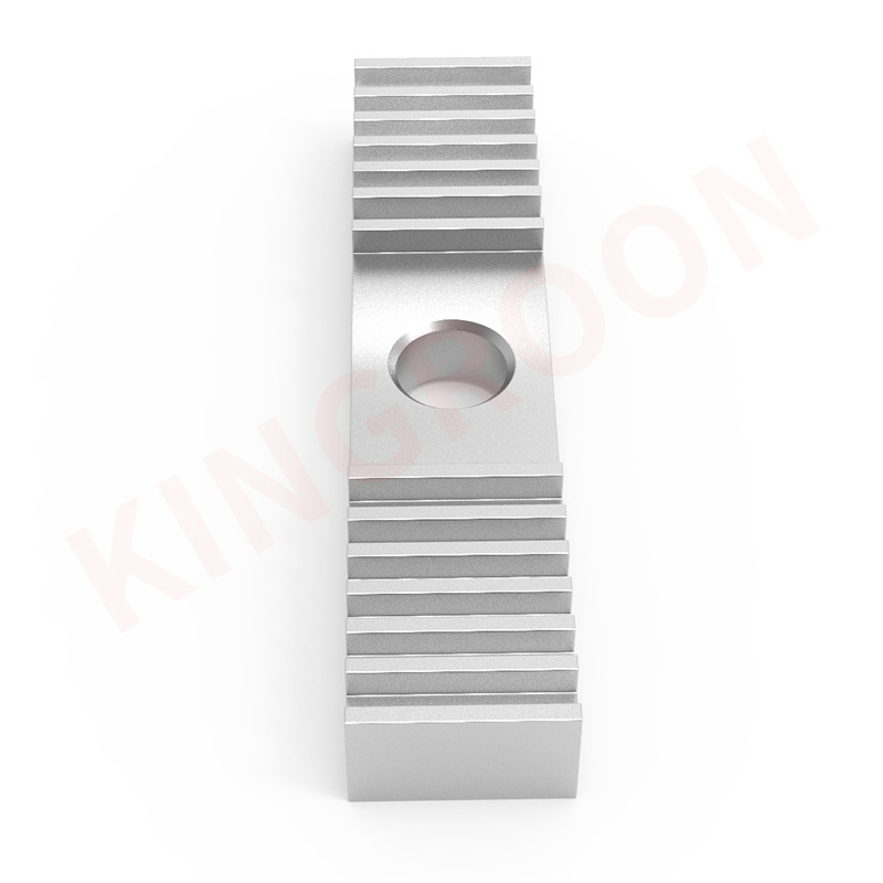 3D printer accessories Reprap timing belt fixing piece clamp belt aluminum tooth piece 9*40mm oxidation treatment