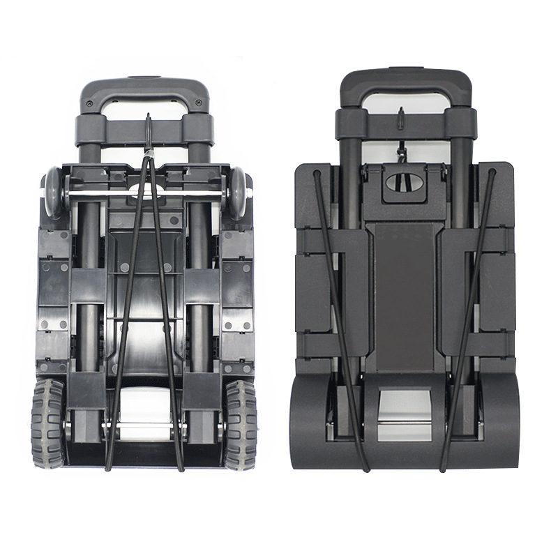 Foldable Trolley, Mini Aluminum Trolley, Household Portable Trolley, Supermarket Shopping Luggage Trolley Wholesale