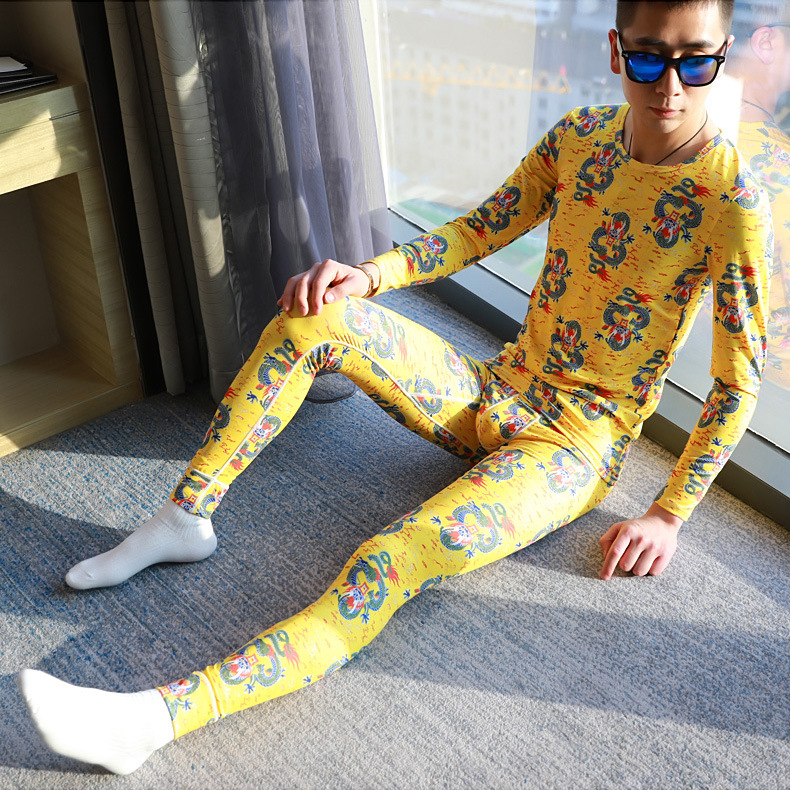 Теплые брюки для мужчин, нижнее белье, средняя талия, тонкие, облегающие, из чистого хлопка, осенние