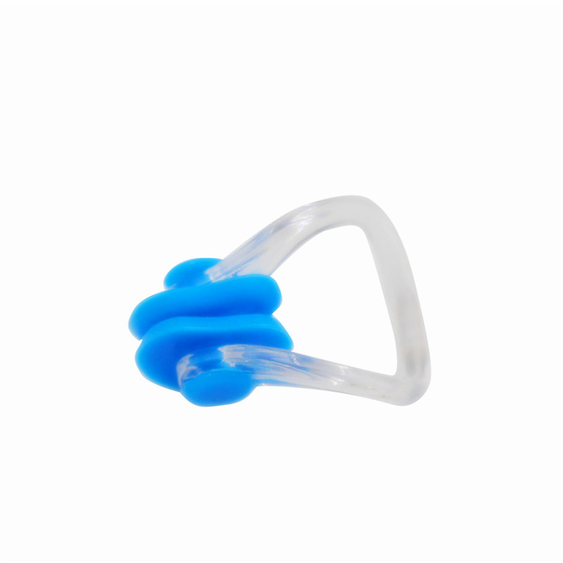 Silicone swimming nose clip earplugs children adult non-slip set training equipment supplies manufacturers wholesale swimming nose plugs