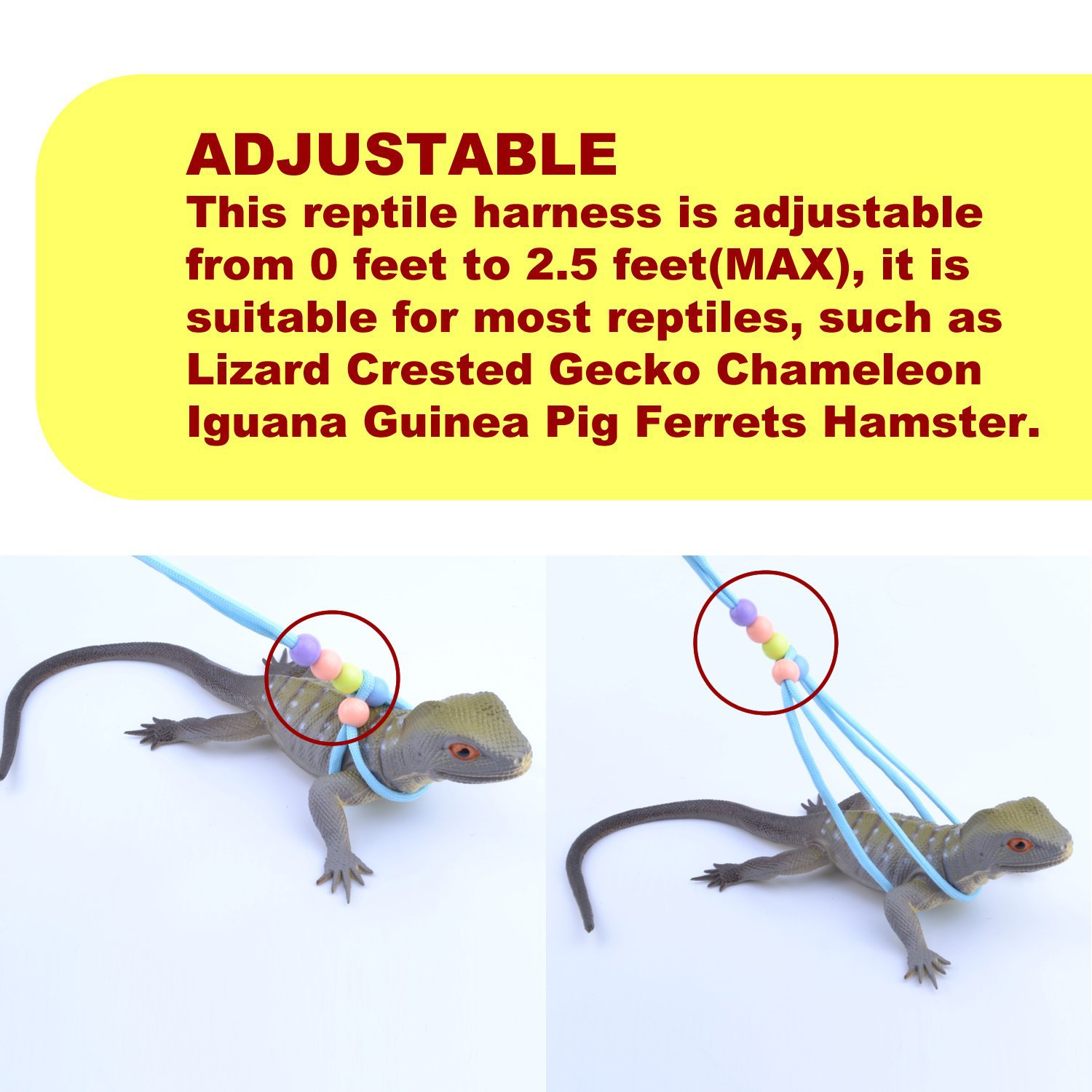 Lizard Traction Rope Climbing Pet Out Traction Rope Walking Lizard Rope Small Pet Traction Rope Luminous Traction Rope