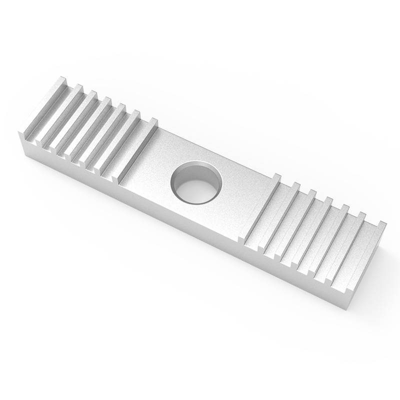 3D printer accessories Reprap timing belt fixing piece clamp belt aluminum tooth piece 9*40mm oxidation treatment