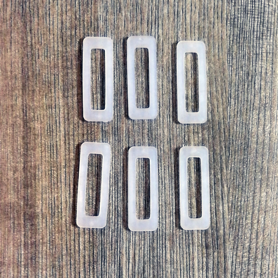 Plastic buckle helmet chin belt fixed 45mm rectangular PE plastic buckle can do color