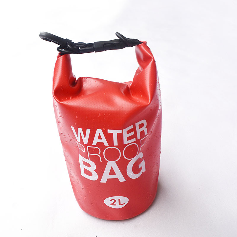 Outdoor Sports 500dpvc Clip Net Waterproof Bag Outdoor Waterproof Bag Waterproof Barrel Drift Bag Family Travel Bag 2L