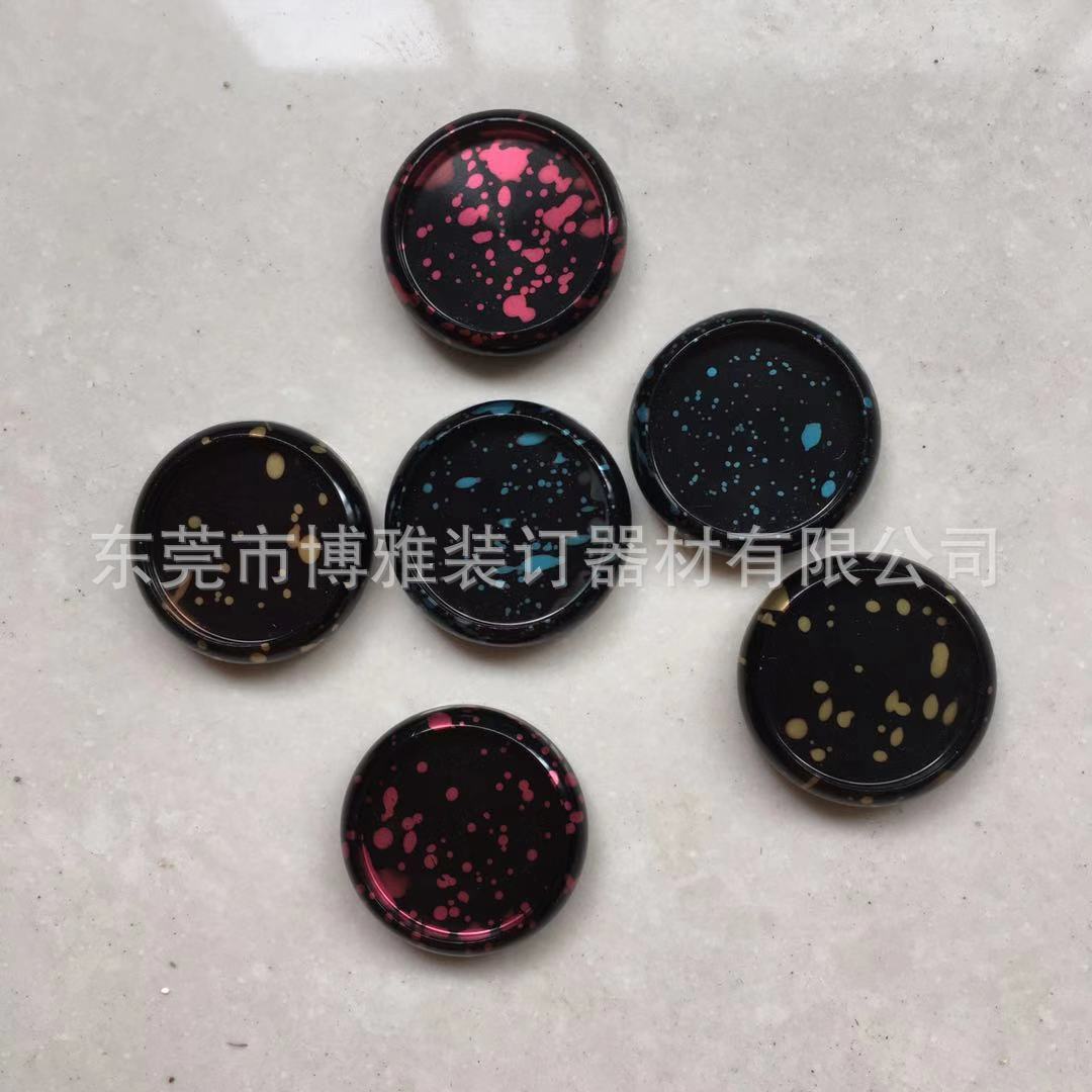 Notebook Mushroom Buckle Loose-Leaf Buckle Hand Ledger Accessories Plastic Material Binding Ring Disc Binding Colorful Disc Buckle