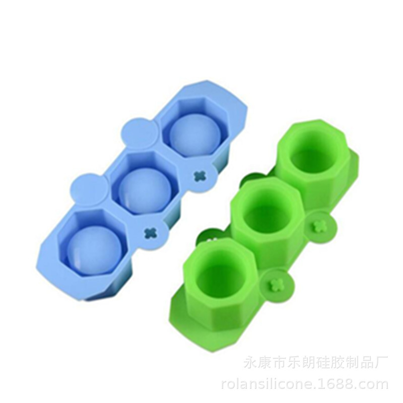 Cross-Border Special 3-Link Silicone Succulent Pot Mold Silicone Flower Pot Mold for Flower Pot Shape