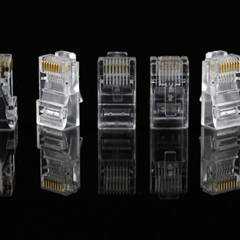 RJ45 сеть Crystal Head упаковка 1000 восьмижильный 8P8C сетевой кабель Crystal Head целая упаковка RJ45