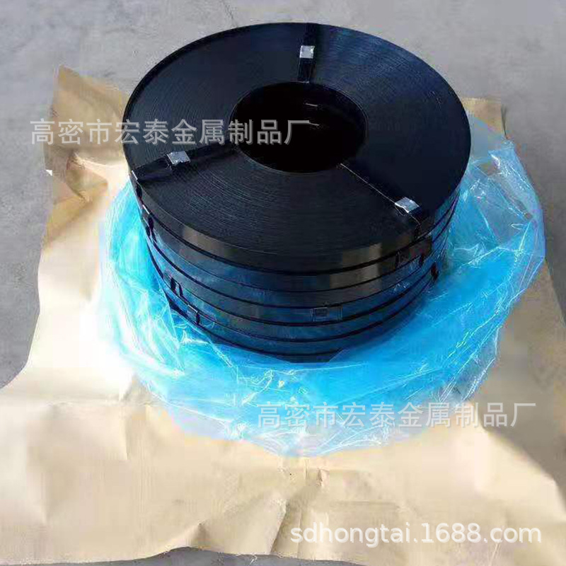 Manufacturer's Customized Roasted Blue Iron Steel Straps Are in Stock. Customized Widened Iron Straps Can Be Divided into Strips