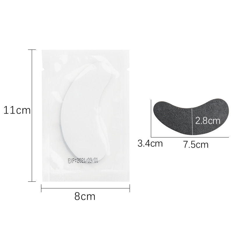Wholesale eyelash extension eye patch isolation eyelash pad collagen transparent black film eye patch special for eyelashes