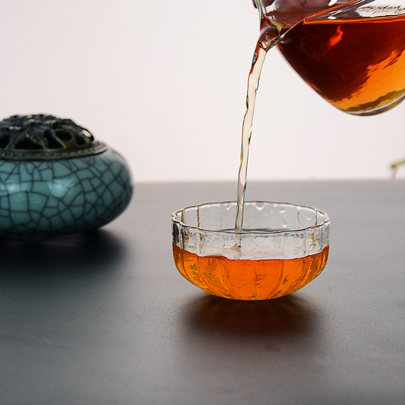 Mingxinge Glass Tea Cup Tea Bowl Master Bowl High Borosilicate Resistant Transparent Large Discount Heat Resistant