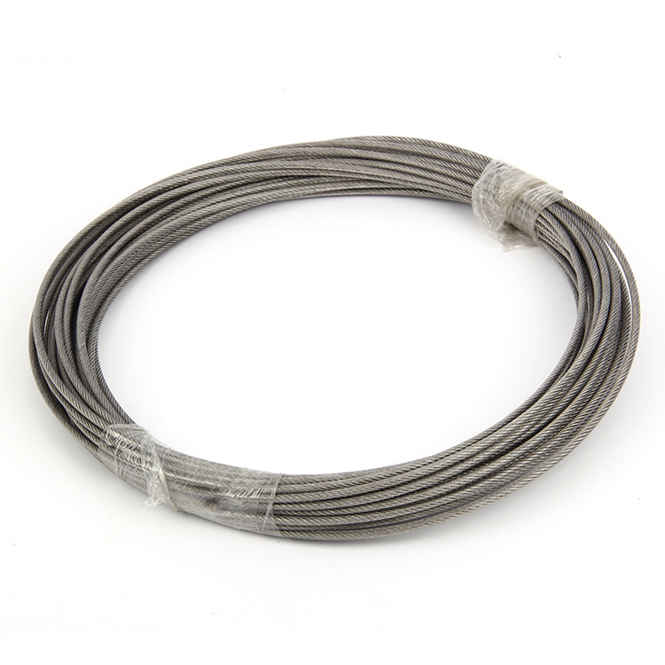 304 stainless steel plastic coated wire rope plastic coated wire rope clothes grape rack rope 0.8/1mm1.5mm2mm3mm