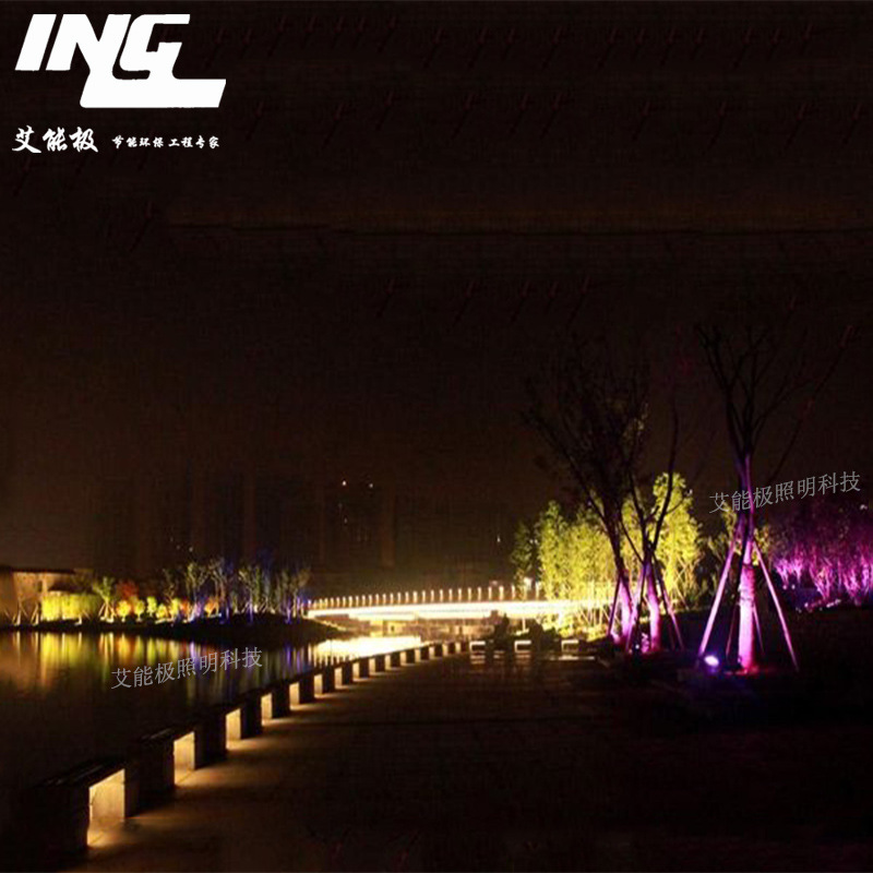 LED night scene effect drawing lighting design animation design production lighting project construction scheme