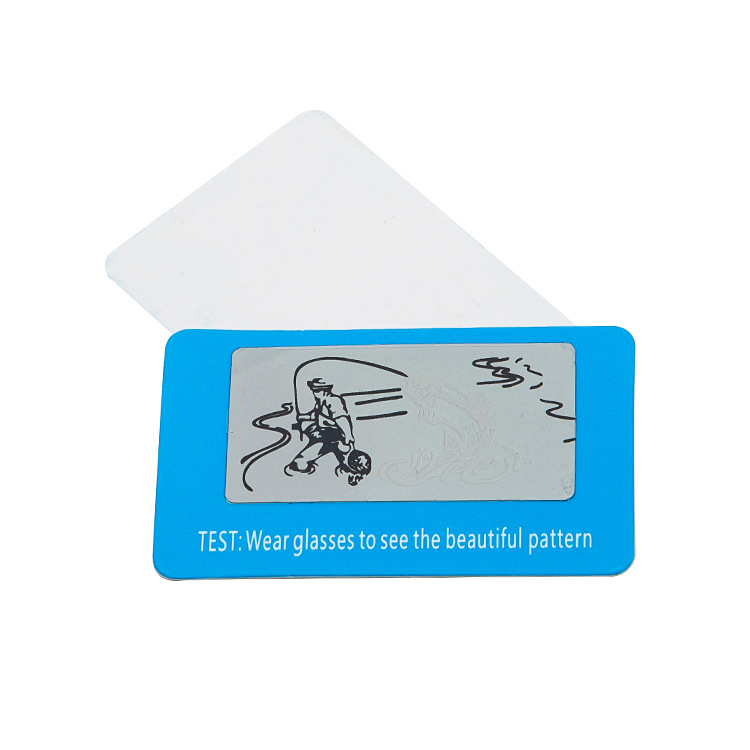 Full English Version of Polarizer Test Card Glasses Polarized Card Sunglasses Sunglasses Test Card Fishing Test Film in Stock